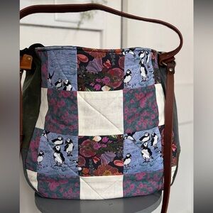 Ragmaw Puffin crossbody tote- made in Canada